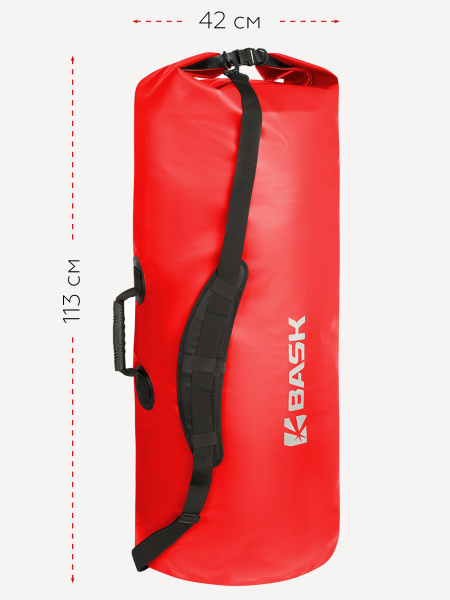 Гермомешок BASK WP Bag 130 V3 (красный; 130 л)